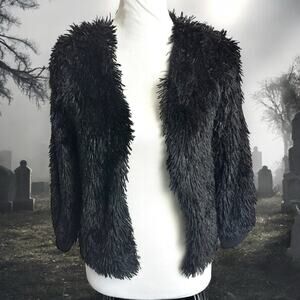 Arizona Jeans Co. Girls' Fuzzy Cardigan Sweater EUC